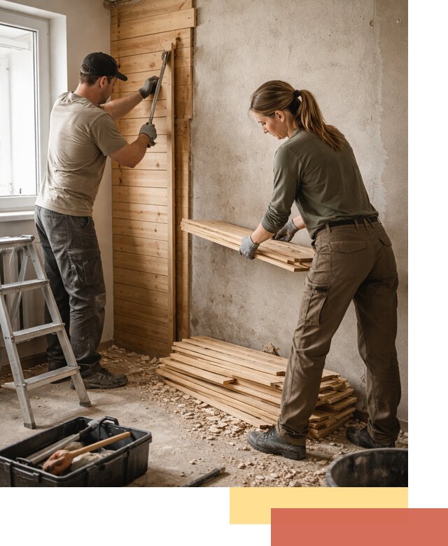 Демонтаж вагонки со стен в Спасске-Дальнем — профессиональный демонтаж