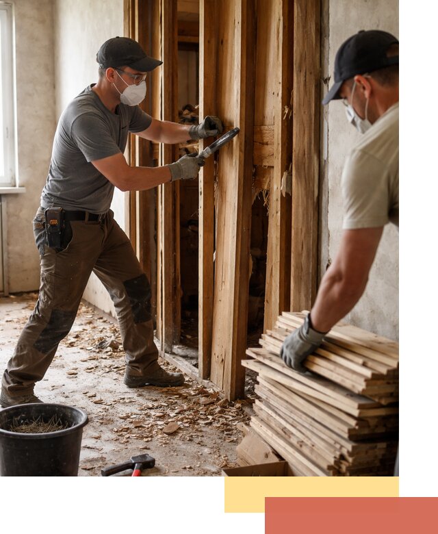 Демонтаж деревянных перегородок в Спасске-Дальнем быстро и аккуратно