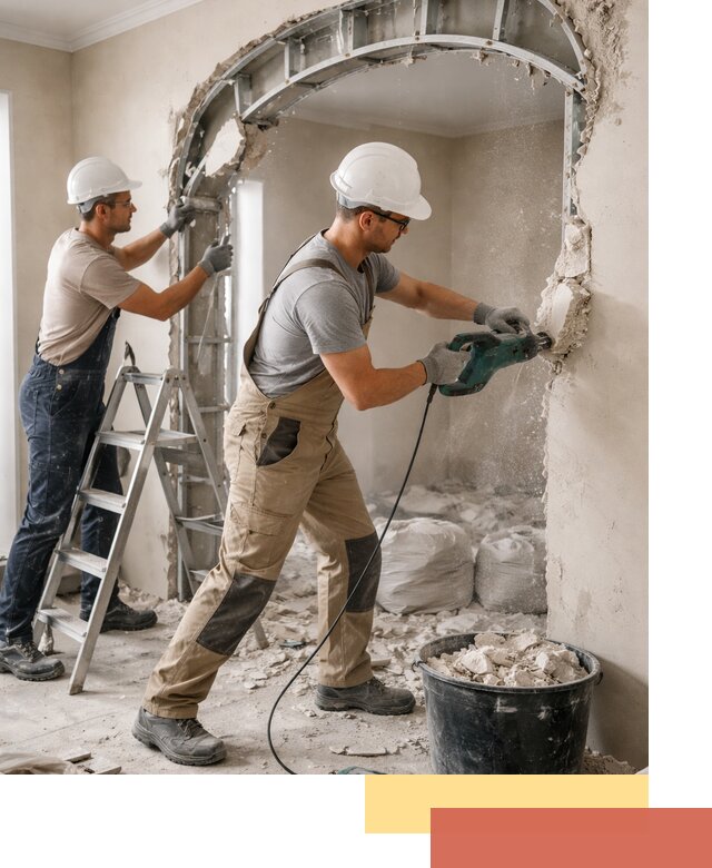 Демонтаж гипсокартонной арки в Спасске-Дальнем быстро и аккуратно