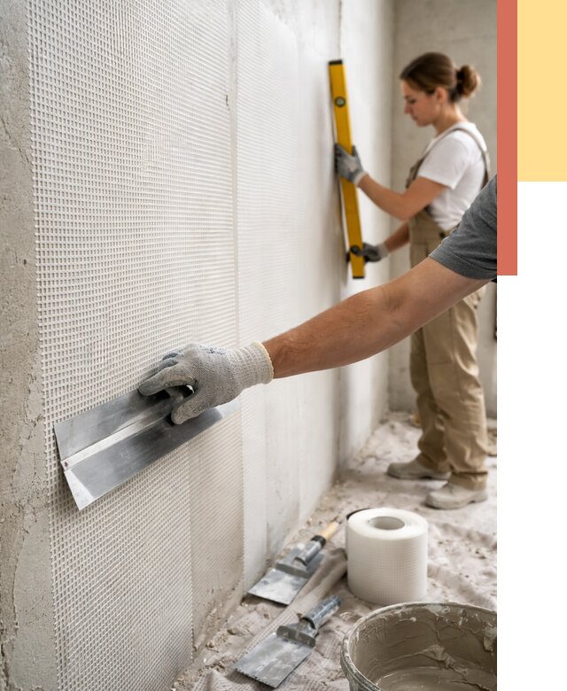 Армирование стен стеклосеткой в Спасске-Дальнем от 3311 руб. под ключ | ОТДЕЛОЧНИК-Спс