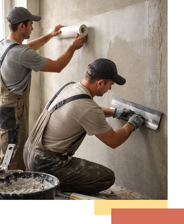 Армирование стен стеклосеткой в Спасске-Дальнем для прочной отделки