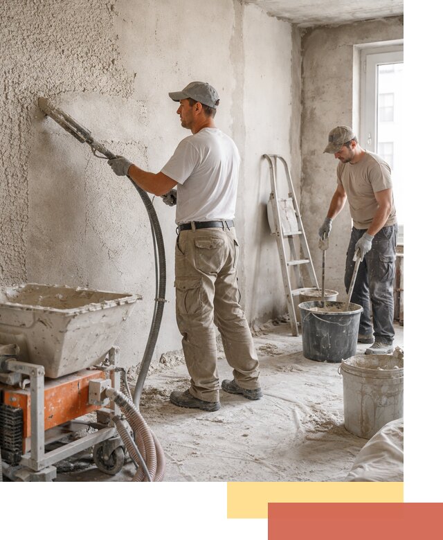 Машинная штукатурка стен в Спасске-Дальнем — быстро и качественно