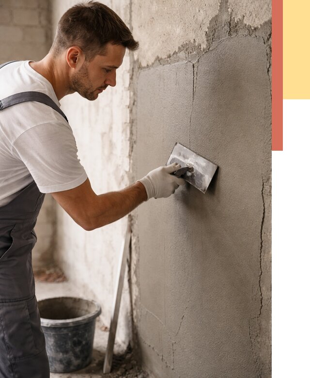 Штукатурка стен под плитку в Спасске-Дальнем от 4346 руб./м2 — выравнивание под плитку | ОТДЕЛОЧНИК-Спс