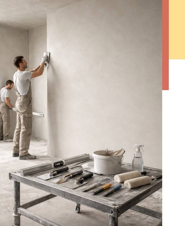 Штукатурка стен под покраску в Спасске-Дальнем от 4656 руб./м² — качественно и недорого | ОТДЕЛОЧНИК-Спс