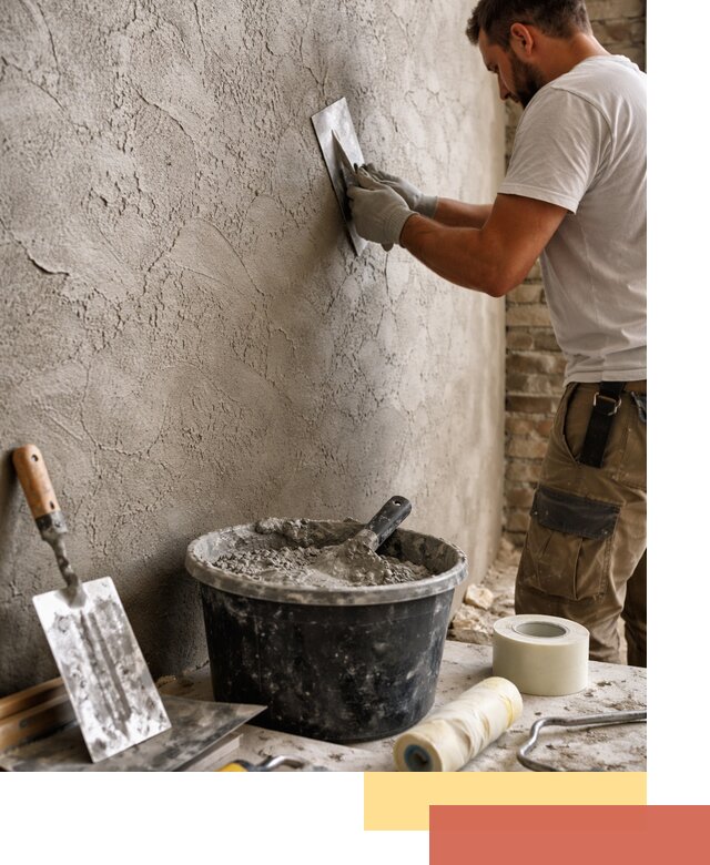 Декоративная штукатурка лофт в Спасске-Дальнем — отделка стен и потолков