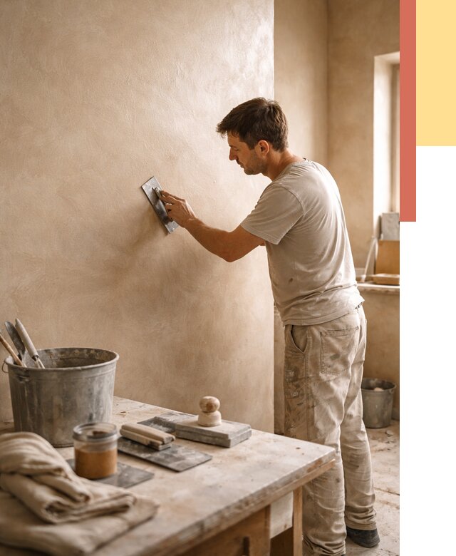 Марокканская штукатурка таделакт в Спасске-Дальнем под ключ от 4346 руб. | ОТДЕЛОЧНИК-Спс