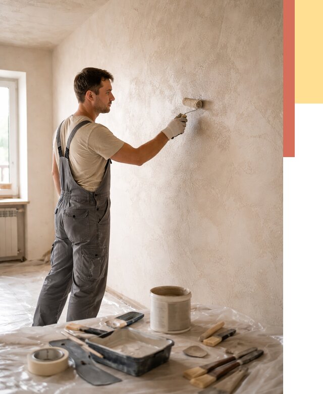 Нанесение лессирующей краски по декоративке в Спасске-Дальнем от 1811 руб. | ОТДЕЛОЧНИК-Спс