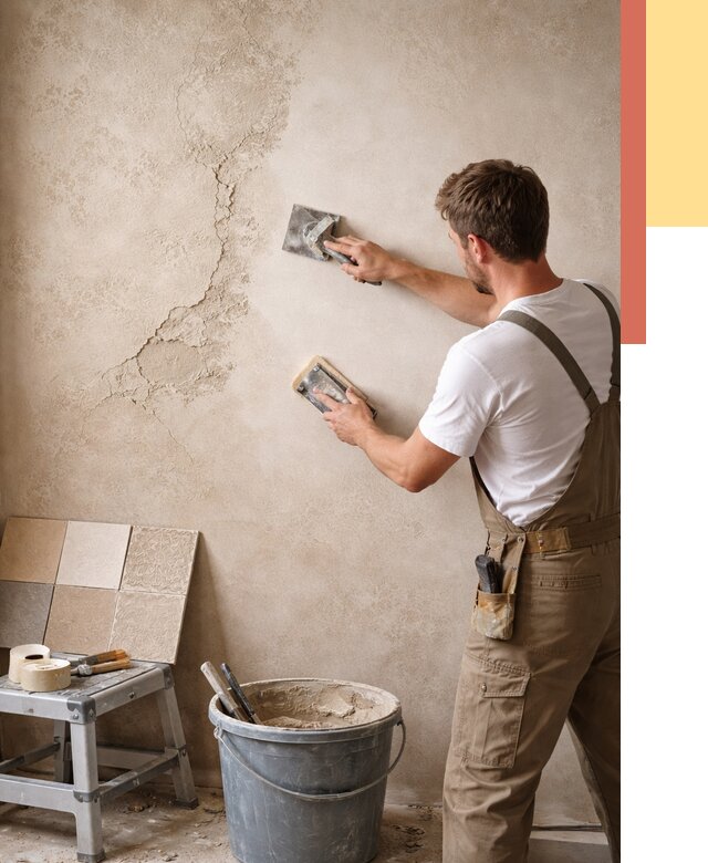 Ремонт декоративной штукатурки в Спасске-Дальнем от 4656 руб. под ключ | ОТДЕЛОЧНИК-Спс