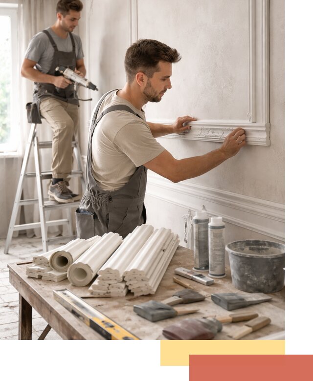 Монтаж лепнины на стены в Спасске-Дальнем профессионально и качественно