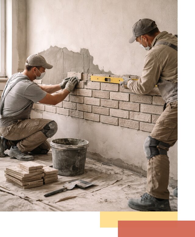 Монтаж декоративного кирпича профессионально в Спасске-Дальнем