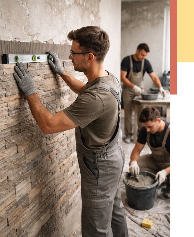 Монтаж искусственного камня в Спасске-Дальнем от 4656 руб. под ключ | ОТДЕЛОЧНИК-Спс