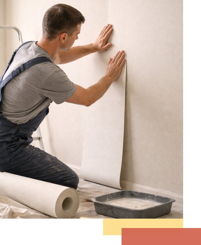 Поклейка флизелиновых обоев в Спасске-Дальнем качественно и быстро