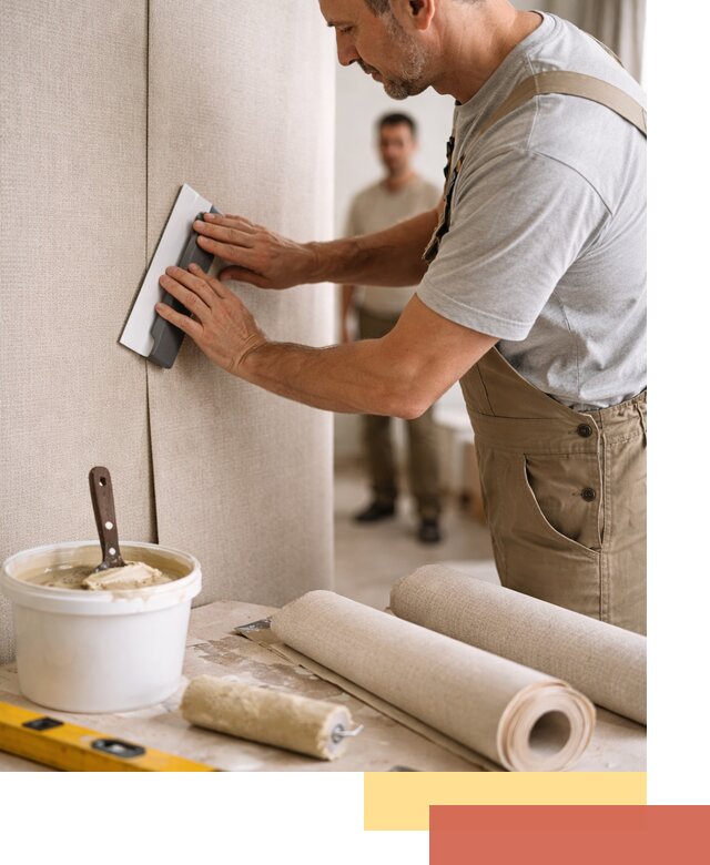 Поклейка текстильных обоев в Спасске-Дальнем профессионально и аккуратно