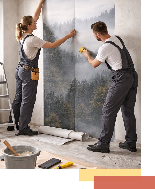 Поклейка фотообоев профессионально в Спасске-Дальнем под ключ