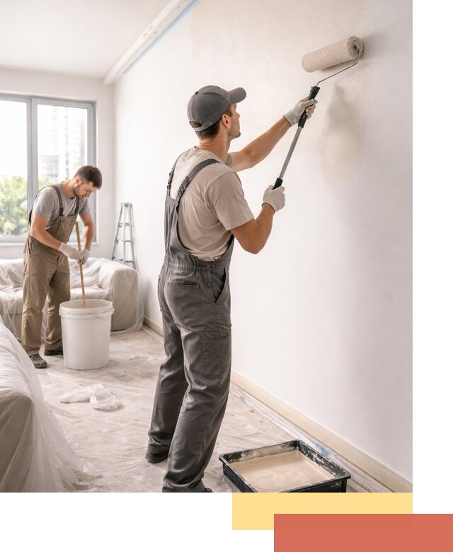 Покраска стен в офисе в Спасске-Дальнем — быстрый и качественный ремонт