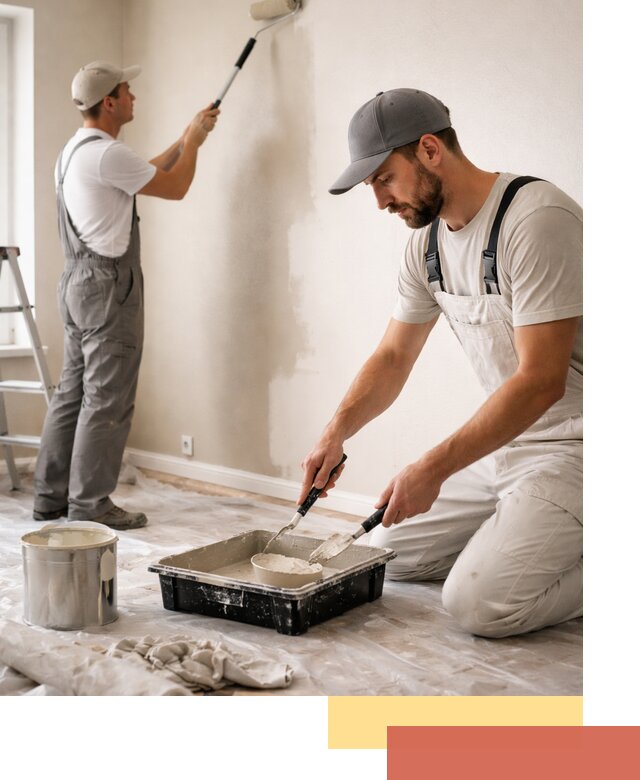 Покраска стен в квартире в Спасске-Дальнем — профессионально и аккуратно