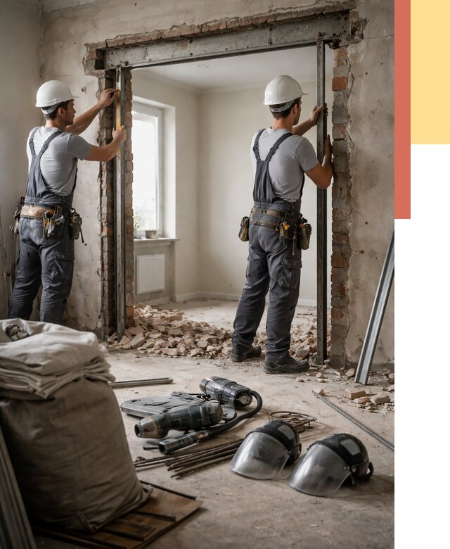 Расширение дверного проема в Спасске-Дальнем от 12934 руб. под ключ | ОТДЕЛОЧНИК-Спс