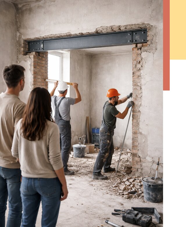 Усиление проема в стене в Спасске-Дальнем от 9830 руб. — усиление дверного проема металлоконструкцией | ОТДЕЛОЧНИК-Спс