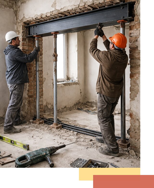 Усиление проема в стене в Спасске-Дальнем для расширения и безопасности