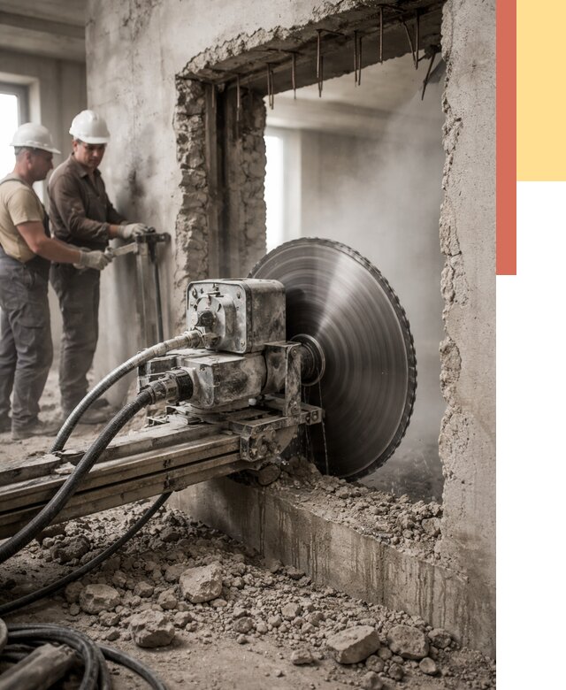 Алмазная резка проемов в Спасске-Дальнем от 4656 руб. быстро и недорого | ОТДЕЛОЧНИК-Спс