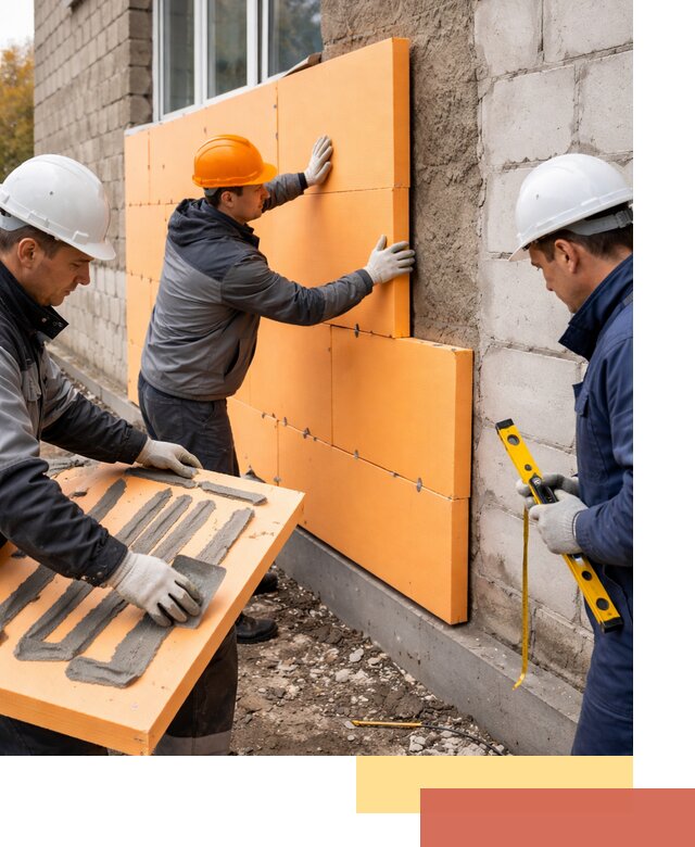 Утепление фасада пеноплексом под ключ в Спасске-Дальнем