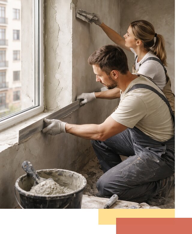 Штукатурка откосов дверей и окон профессионально в Спасске-Дальнем