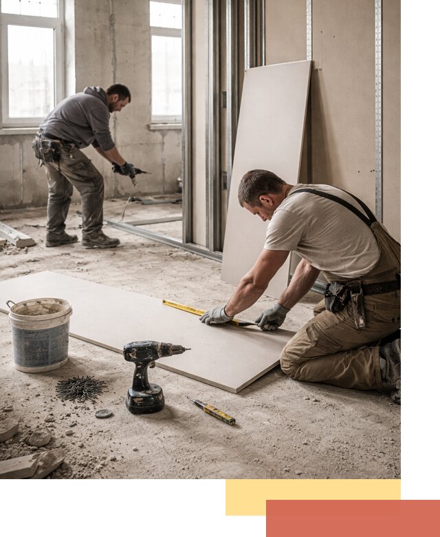 Кладка перегородок из ПГП под ключ в Спасске-Дальнем