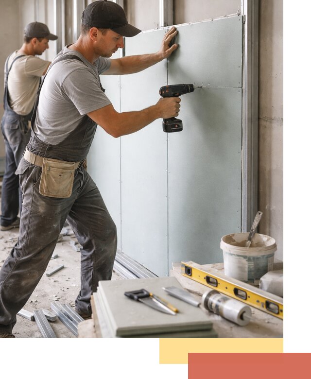 Кладка влагостойких перегородок ПГП в Спасске-Дальнем