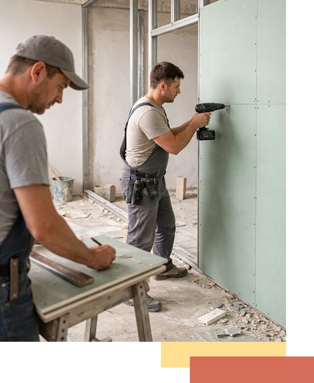 Перегородки из влагостойкого гипсокартона под ключ в Спасске-Дальнем