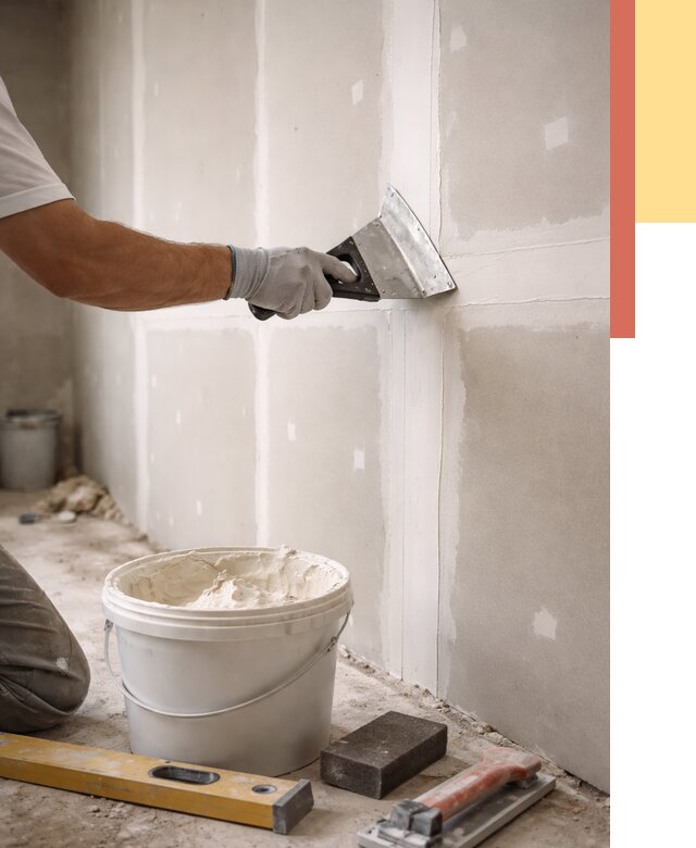 Шпаклевка перегородок из гипсокартона в Спасске-Дальнем от 2587 руб. — услуги ОТДЕЛОЧНИК-Спс