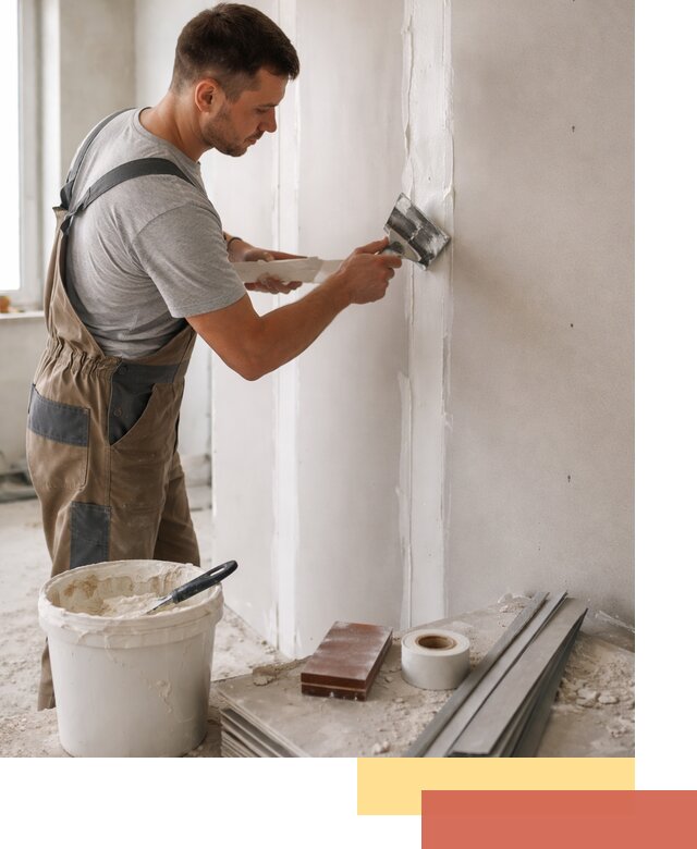 Шпаклевка перегородок из гипсокартона в Спасске-Дальнем качественно и быстро