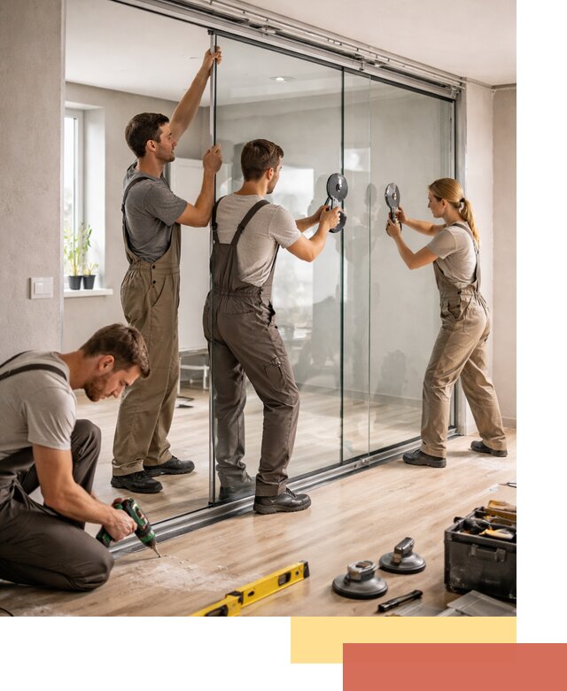 Изготовление стеклянных перегородок на заказ в Спасске-Дальнем