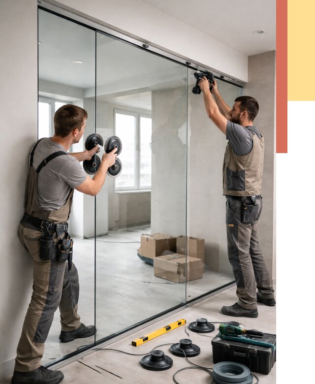 Монтаж стеклянных перегородок в Спасске-Дальнем от 6726 руб. | ОТДЕЛОЧНИК-Спс