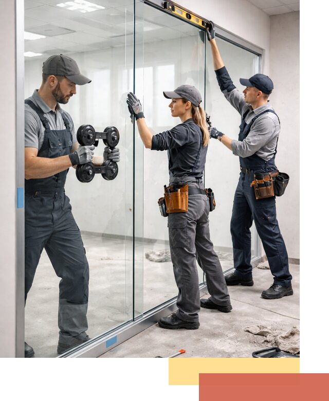 Профессиональный монтаж стеклянных перегородок в Спасске-Дальнем