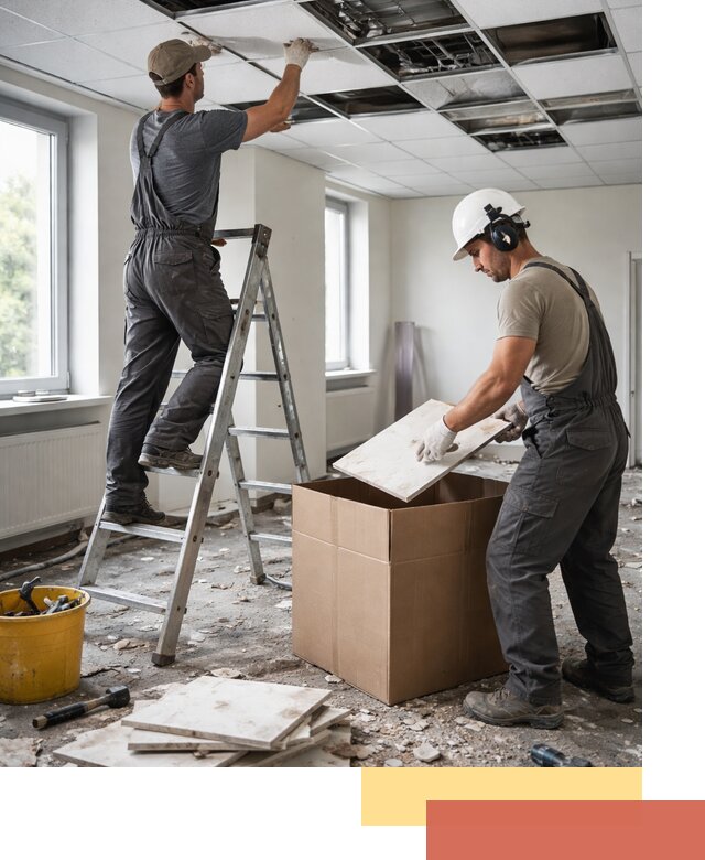 Демонтаж потолочной плитки в Спасске-Дальнем быстро и аккуратно