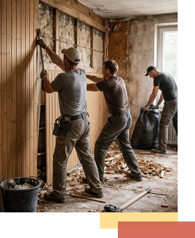 Демонтаж вагонки и вывоз материалов в Спасске-Дальнем