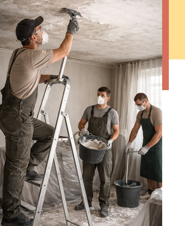 Удаление побелки с потолка в Спасске-Дальнем от 2587 руб. быстро и недорого | ОТДЕЛОЧНИК-Спс