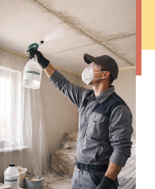 Антисептическая обработка потолка в Спасске-Дальнем от 2587 руб. | ОТДЕЛОЧНИК-Спс