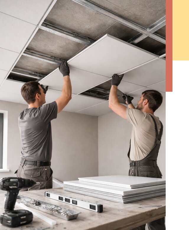 Монтаж кассетного потолка в Спасске-Дальнем от 4656 руб/м2 — установка и сборка | ОТДЕЛОЧНИК-Спс