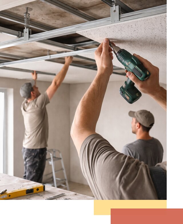 Монтаж акустического потолка в Спасске-Дальнем под ключ