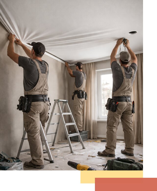 Монтаж матового натяжного потолка в Спасске-Дальнем качественно и быстро