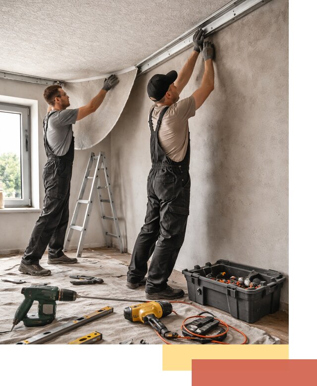 Монтаж фактурного натяжного потолка в Спасске-Дальнем качественно и быстро