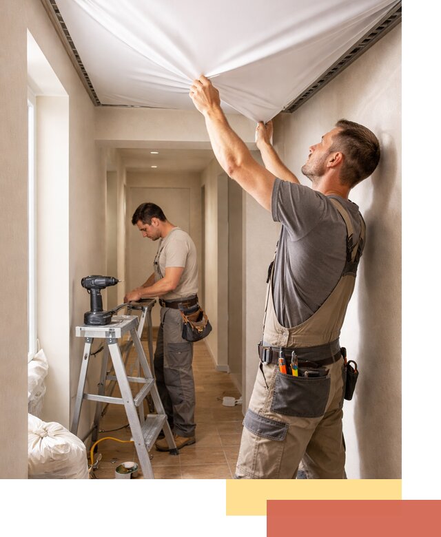 Монтаж натяжного потолка в прихожей в Спасске-Дальнем