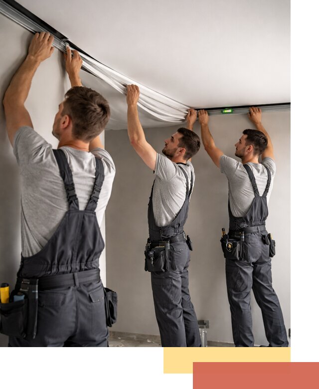 Теневые натяжные потолки в Спасске-Дальнем: монтаж и отделка быстро и качественно