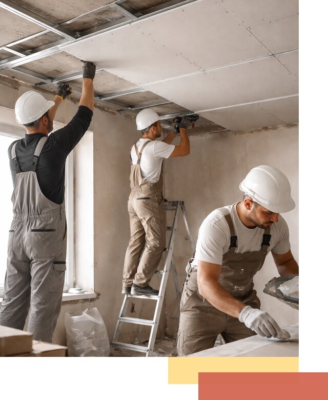 Одноуровневый потолок из гипсокартона в Спасске-Дальнем — монтаж и отделка