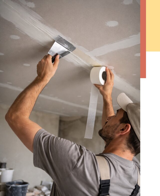 Обработка швов потолка ГКЛ в Спасске-Дальнем от 7760 руб. под ключ | ОТДЕЛОЧНИК-Спс