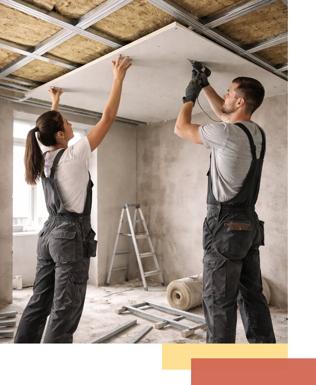 Звукоизоляция потолка из ГКЛ в Спасске-Дальнем профессионально и надежно