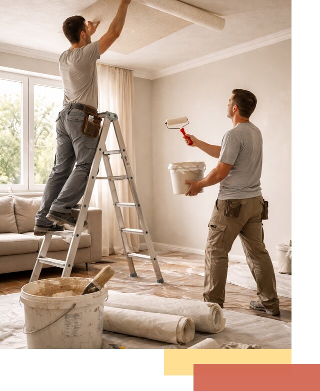 Поклейка обоев на потолок в Спасске-Дальнем — качественно и быстро